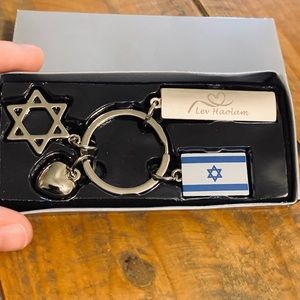 Lev Haolam Keychain Key Ring